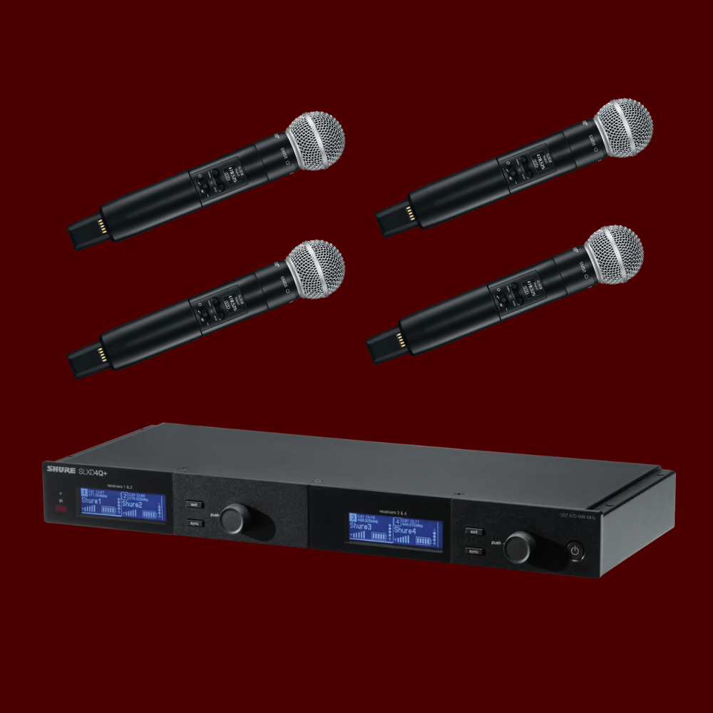 Shure SLXD4Q+ Microphone Kit Rental